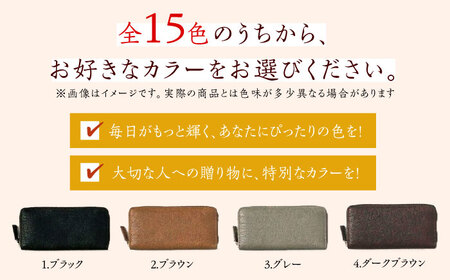 【手縫い仕上げ/選べるカラー】イタリア産牛革の柔らか二つ折り財布[ABAM026] 