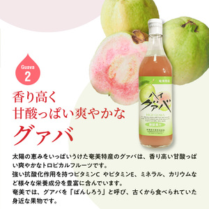 【ギフトにどうぞ】奄美のとれたてジュース アソート3本セット（パッション・グァバ・すもも） A015-010 飲み比べ パッションフルーツ グァバ プラム トロピカルフルーツ 果物 希釈 濃縮タイプ とれたて 酎ハイ・カクテルに お中元 お歳暮 贈答用