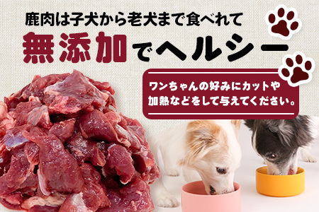 ワンちゃんのペットフード鹿肉小間切れ 2キロ（冷凍100g×20パック）【徳島 那賀 国産 徳島県産 ジビエ いぬ イヌ 犬 わんちゃん ワンちゃん ごはん えさ エサ 餌 高タンパク 低カロリー ドッグフード ペットフード おやつ オヤツ 犬の餌 犬用おやつ 犬のおやつ イヌのおやつ 犬のオヤツ 健康 安心 小間切れ 小分け 冷凍 ペットフード ドッグフード】NS-6
