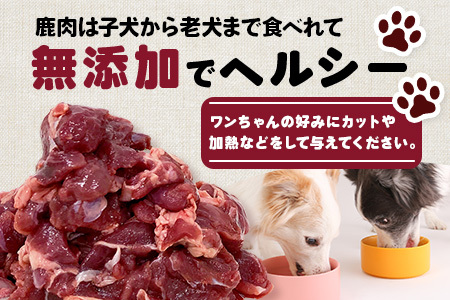 ワンちゃんのペットフード鹿肉小間切れ 3キロ（冷凍250g×12パック）【徳島 那賀 国産 徳島県産 ジビエ いぬ イヌ 犬 わんちゃん ワンちゃん ごはん えさ エサ 餌 高タンパク 低カロリー ドッグフード ペットフード おやつ オヤツ 犬の餌 犬用おやつ 犬のおやつ イヌのおやつ 犬のオヤツ 健康 安心 小間切れ 小分け 冷凍 ペットフード ドッグフード】NS-8