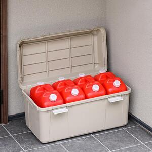 収納　ワイドストッカー　92L　5個セット　AZ-860ベージュ アイリスオーヤマ