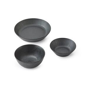 食器　３点セット　MNW-3S　ブラック アイリスオーヤマ