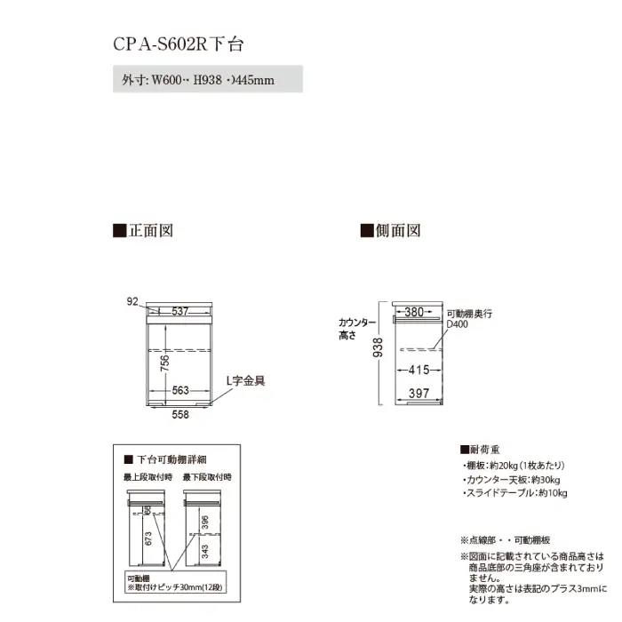 カウンターCPA-S602R [No.812]