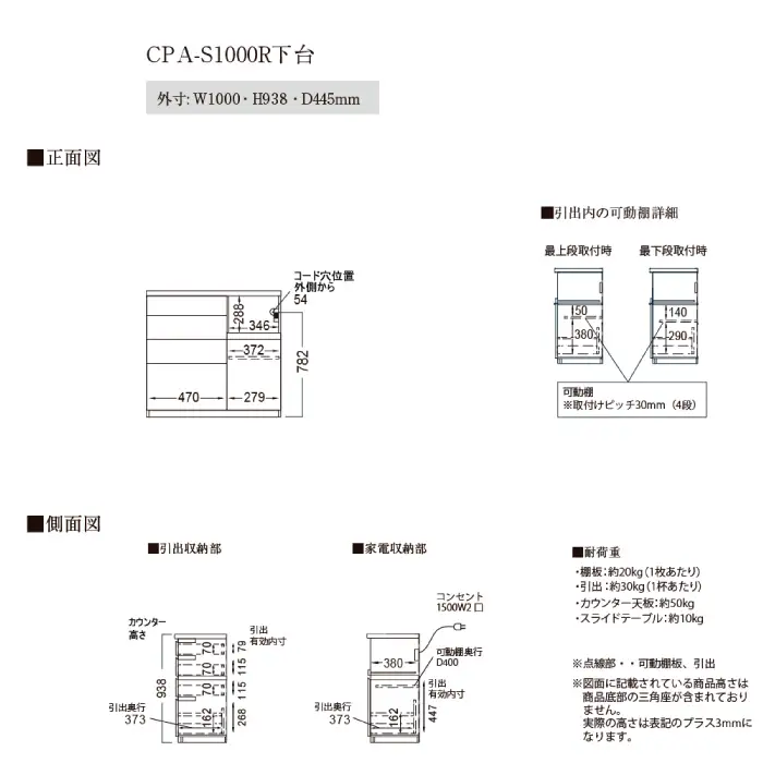 カウンターCPA-S1000R [No.832]