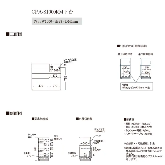 カウンターCPA-S1000RM [No.833]