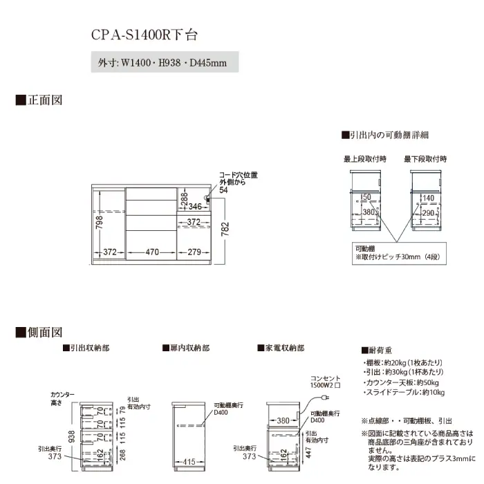 カウンターCPA-S1400R [No.843]
