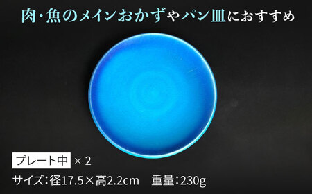 【美濃焼】 プレート 大 ・ 中  各2 計4点 (マット)【東山窯】食器 皿 [TDU014]