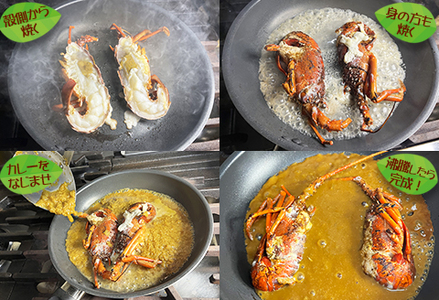 【天然伊勢海老入り】おうちで簡単！本格『伊勢えびカレーセット』 ４人前　[0040-0023]