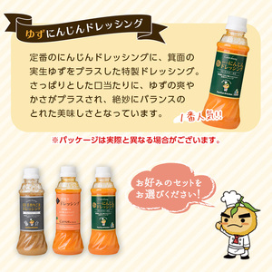 ＜お試し＞自家製フレッシュドレッシング にんじん2種セット(ゆずにんじん・にんじん/計2本) ふるさと納税 箕面市 特産品 大阪府 箕面市 ドレッシング 野菜 ごま にんじん ゆずにんじん セット ギフト 贈答 プレゼント 野菜嫌い 野菜克服 子供 こども【m45-06-B】【若林企画】