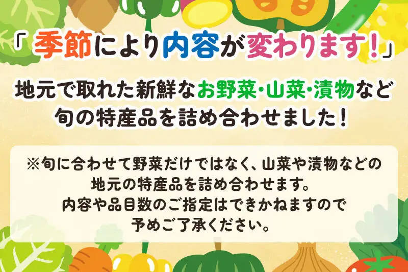 《2026年6月中旬配送》母さんのおすすめセット～季節の野菜詰め合わせ～