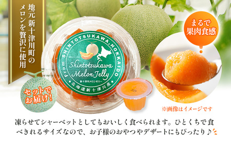 【数量限定】 赤肉メロン２玉・ミニメロンゼリーセット【令和8年７月～８月上旬発送】【1201707】