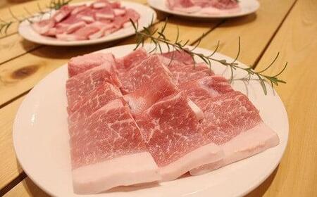 京丹波高原豚 モモ肉 焼き肉 1.3kg （豚 肉 豚肉 豚もも モモ 焼肉 焼き肉 京丹波高原豚 三元豚 ブランド豚 霜降り もも肉 焼肉 国産 ブランド 贈答 ギフト お歳暮 お中元 アウトドア キャンプ バーベキュー BBQ 冷凍 京都府 京丹波町 ふるさと納税）