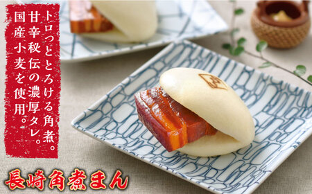 【3回定期便】とろけるおいしさ！長崎 角煮・角煮まん 詰合せ（ 角煮60ｇ×5個、角煮まん 80ｇ×5個 ）/ 角煮まんじゅう セット 中華 / 南島原市 / ふるさと企画 [SBA053]