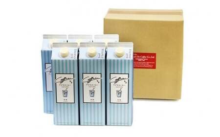 コーヒー リキッド アイスコーヒー 無糖 1000ml×6本 自家焙煎 珈琲 [コクテール堂 韮崎工場 山梨県 韮崎市 20743188]