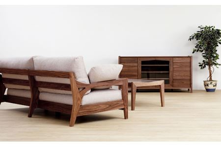 （ウォールナット）AUTHENTICITY FINE SOFA RF M（モカ） No.866-04