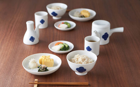 【美濃焼】 miyama. 柳 和食器シリーズ 5寸皿 染付紋・渦 2枚 瑞浪市 / ミヤマプランニング 食器 皿 プレート [AZCM072]