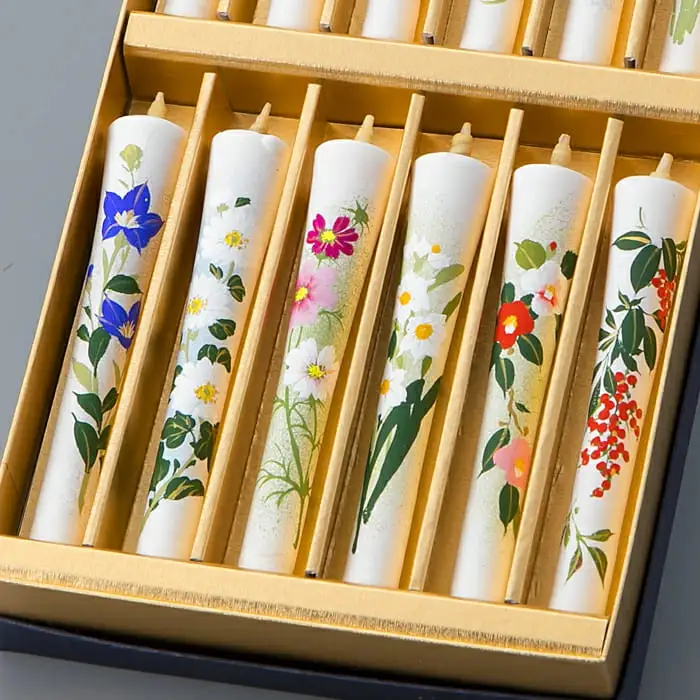 【L-948】大與 絵ろうそく十二カ月を彩る草花 ［高島屋選定品］