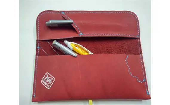 グローブの革製　マルチペンケースWNS No.091