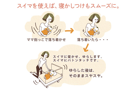 【配達日指定必要】ベビーベッド「スイマ」 振動 ベッド 入眠 睡眠 赤ちゃん ベビーベッド 夜泣き 対策 揺らす 福岡 志免