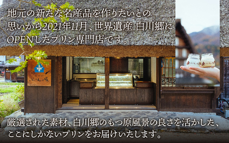 白川郷 ぷりんの家 なめらかぷりん 6個セット プリン 白川村 スイーツ 世界遺産 合掌造り 手作り 和三盆使用 岐阜県 プリン専門店 お取り寄せ 白川村 お土産 12000円 [S580] 