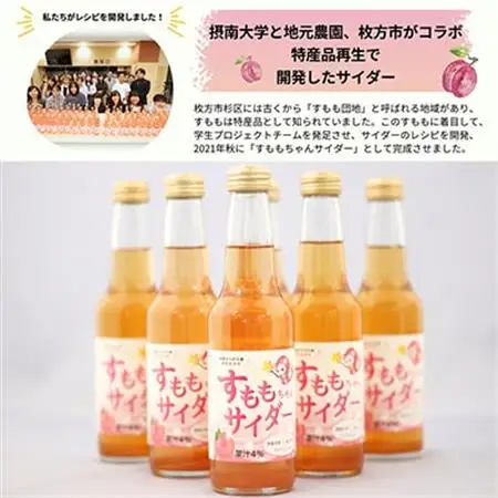 大阪府ひらかた産　すもも使用　すももちゃんサイダー(250ml)　6本_飲料・ドリンク 炭酸飲料 ジュース _【1281289】