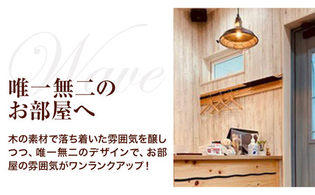 ウォールラック WAVE 長押  ズッキーニ×ブラックレール 1セット