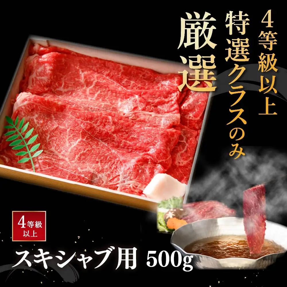近江牛 すき焼き しゃぶしゃぶ 赤身 500g 【H002W】 牛肉すき焼き