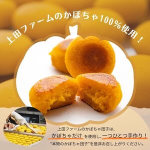 【NHKあさイチで紹介されました！】上田ファームのかぼちゃ団子（あんこ）300g×3 北海道産かぼちゃ使用 カボチャ だんご 国産 手作り おかず おやつ スイーツ 軽食 冷凍 南瓜 郷土料理 北海道 苫前町 とままえ ued04