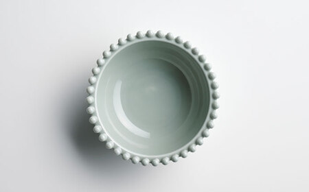 【美濃焼】ティアラ ボウル アッシュグレー 2個セット【Primitive陶舎花＊花】食器 鉢 フルーツボウル サラダボウル スープボウル 写真映え 洋風 ヨーロッパ風 カフェ風 かわいい おしゃれ [MFZ023]