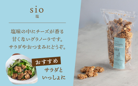 ケーキ屋さんの グラノーラ 3種食べ比べ（キャラメル・はちみつ・塩）200g×3袋 桂川町/order made cake Toi Toi [ADAW001] グラノーラ 朝食 シリアル 焼菓子 小袋