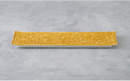 有田焼 金銀彩り唐草紋長角皿 2枚 セット【貝山窯】食器 器 うつわ お正月 おせち プレート ハレの日 A30-852