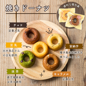 i882 映えるポップドーナツ・焼ドーナツセット(全7種・計13個) 鹿児島 お菓子 焼き菓子 洋菓子 ドーナツ どーなつ 焼ドーナツ チョコ 抹茶 豆乳 キャラメル 安納芋 スイーツ【パティスリータンプルタン】