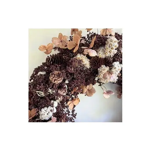 【ギフト用】美流渡の森 ドライフラワーリース 4【12258】