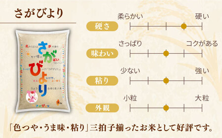【全3回定期便】 さがびより 白米 計30kg（5kg×2袋×3回） / 佐賀県 / 株式会社JA食糧さが [41ADAR006]