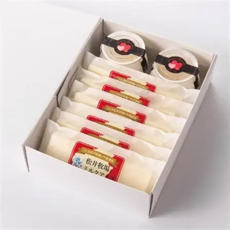 松井牧場ミルクプリン＆ミルクアイス(小)_菓子・スイーツ プリン    菓子・スイーツ アイス・ジェラート  _【配送不可地域：離島】【1208401】