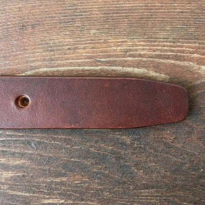 Original leather belt-Brown-Short
