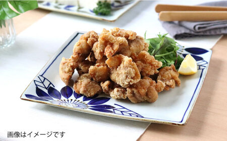 【波佐見焼】スクエアプレートL ブルーフラワー 食器 皿【翔芳窯】[FE277] 波佐見焼