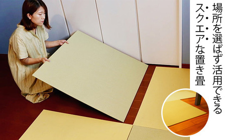 【置くだけでくつろげる畳空間に】 8ミリ置き畳「凪-NAGI-」 1枚