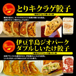 富士山餃子 【6回定期便】6種類 6~8人前 冷凍 餃子