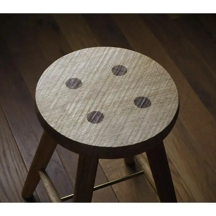 まる座スツール　国産クルミ材 ／  椅子【UMEBACHI FURNITURE】