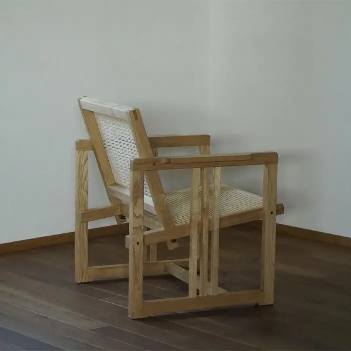 ラタンのイージーチェア ／ リラックス コンパクト 椅子【UMEBACHI FURNITURE】
