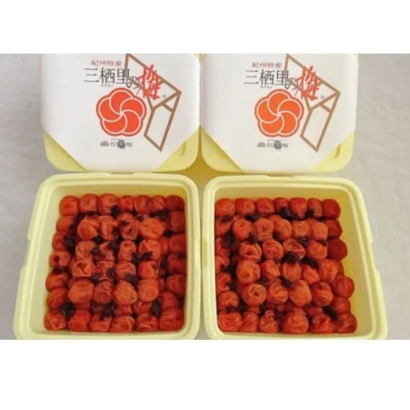  紀州南高梅　かつお梅（塩分10%）　4kg(2kg×2個）  / 田辺市 紀州南高梅 南高梅 梅干し 梅干 梅  肉厚 お米 おにぎり 焼酎 梅酒 健康 【ske043-2】