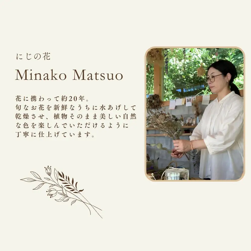 ドライフラワー季節の花定期便（年3回）（白・グリーン、ピンク、おまかせ）の3種よりランダムにお届け  XY003