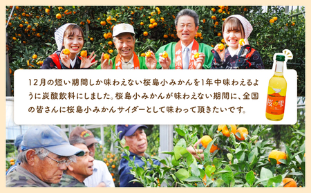 桜島 小みかん サイダー 「 桜の雫 」 10本 K247-002