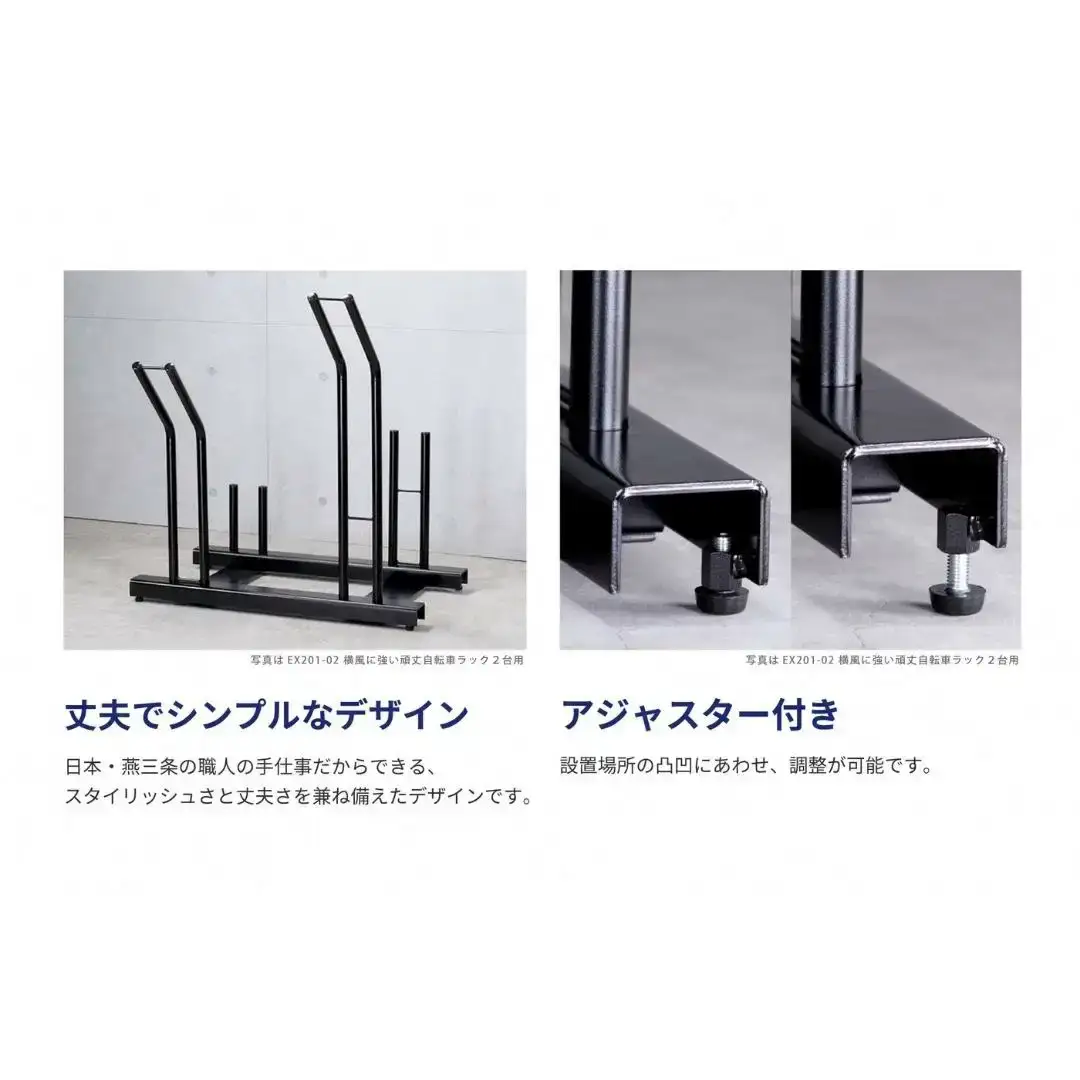 頑丈自転車ラック 3台用 サイクルスタンド 自転車 収納 新生活 横風に強い 燕三条製【082S001】