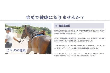 ビジター【初級】( 蹄鉄 プレゼントつき) | 乗馬 体験 運動 ふれあい 奈良県 平群町