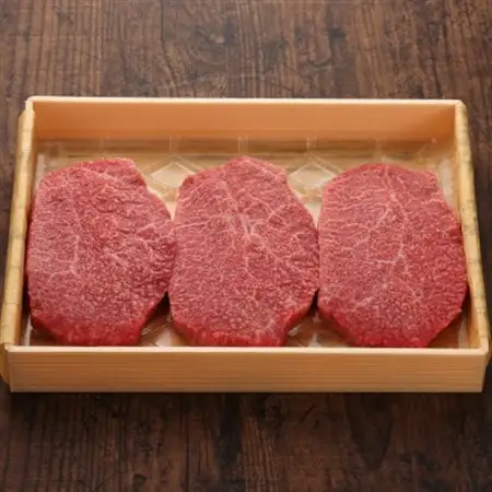 GI認証　くまもとあか牛クリミステーキ　150g×3枚(益城町)【配送不可地域：離島】【1461223】