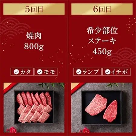 【毎月定期便】和牛セレブの神戸牛定期便「ビジネスクラス」全6回【配送不可地域：離島】【4005286】