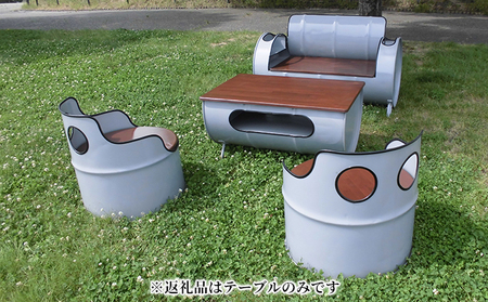 ドラム缶リメイク品　テーブル インテリア おしゃれ 雑貨 家具 手作り あじわい タイリッシュ リビング 店舗 お店 