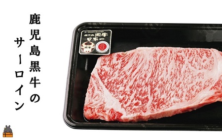 《和牛日本一獲得》5等級 これが!!鹿児島黒牛 王道のサーロインステーキ 400g（200g×2P） ( 5等級 黒牛 黒毛和牛 牛肉 鹿児島 日本一 全国和牛能力共進会 徳之島 奄美 鹿児島 ステーキ BBQ ディナー 肉汁 霜降り 美味しい オススメ プレミアム JA食肉かごしま )